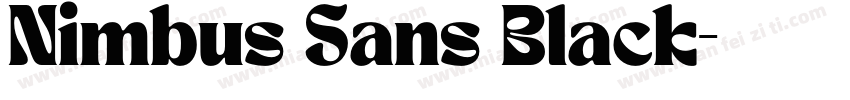 Nimbus Sans Black字体转换